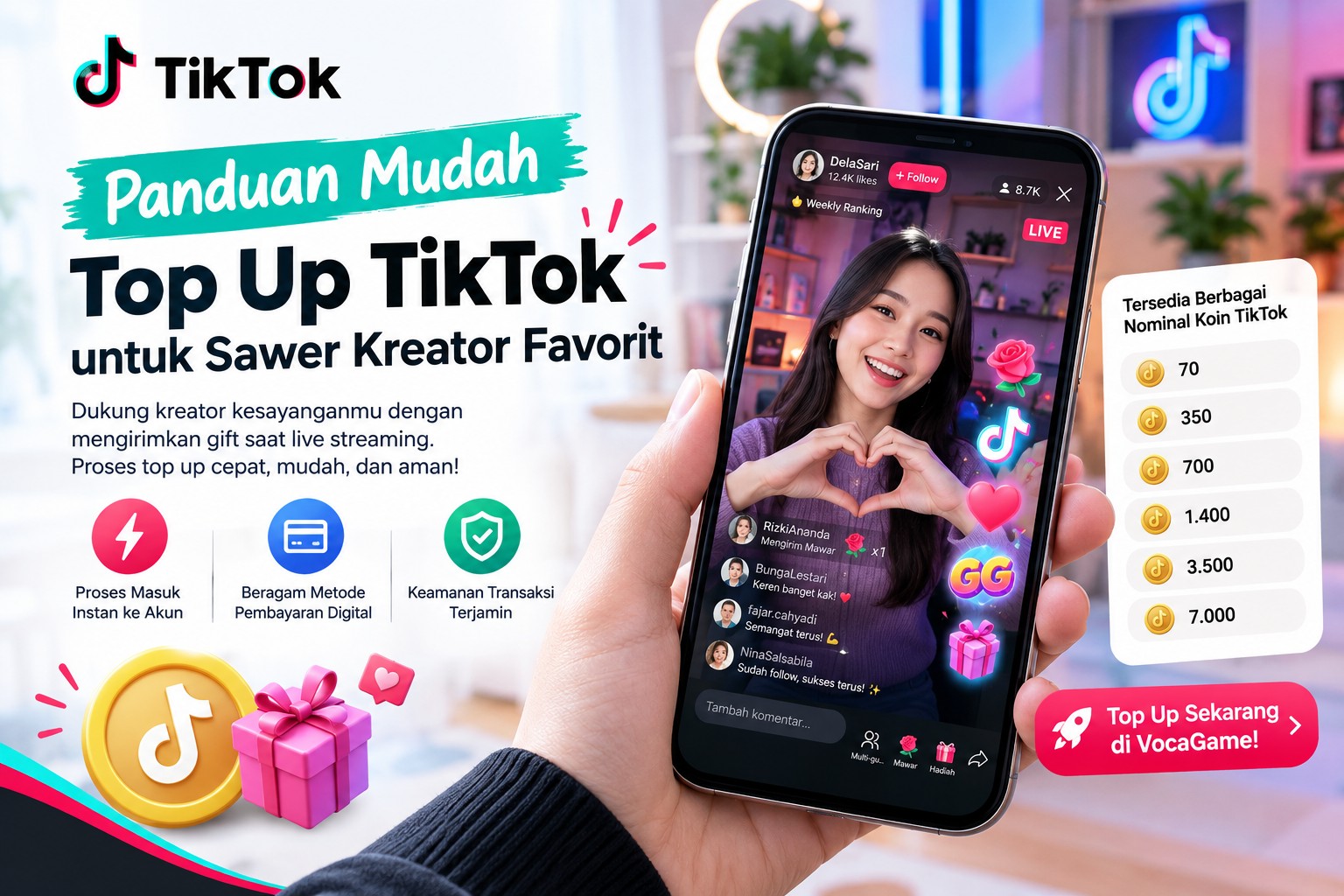 Panduan Mudah Top Up TikTok untuk Sawer Kreator Favorit